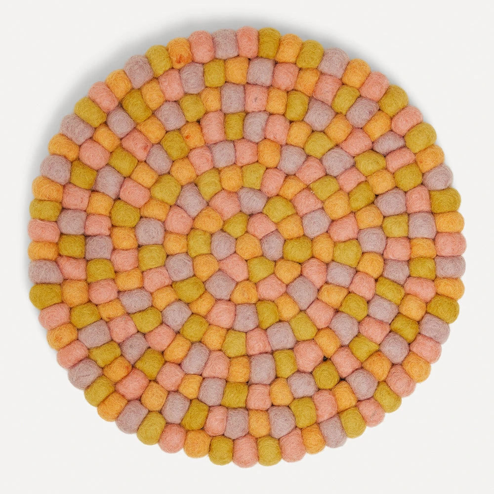 Wooldot Coaster Thin D19cm Gylden vår