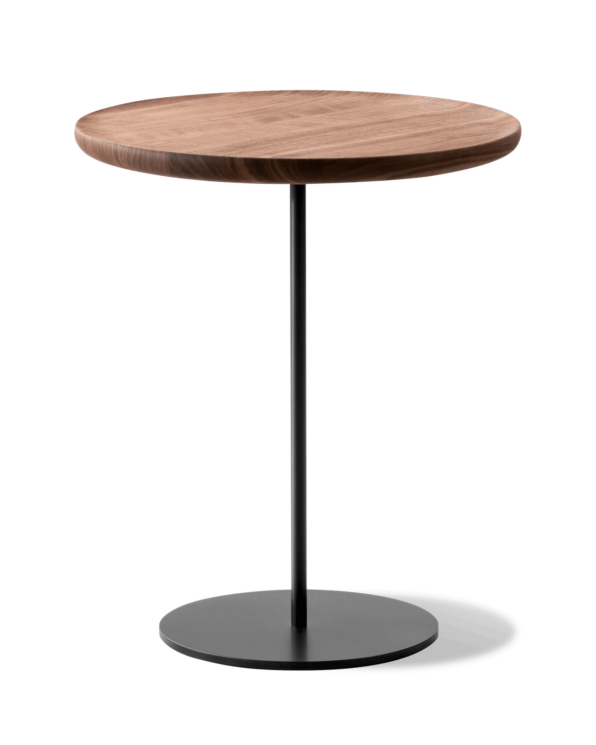 Pal Table Ø44 – Valnøtt oljet Sort lakkert Høyde 52 cm