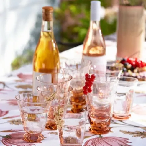 Vannglass Trellis Peach, 2 stk