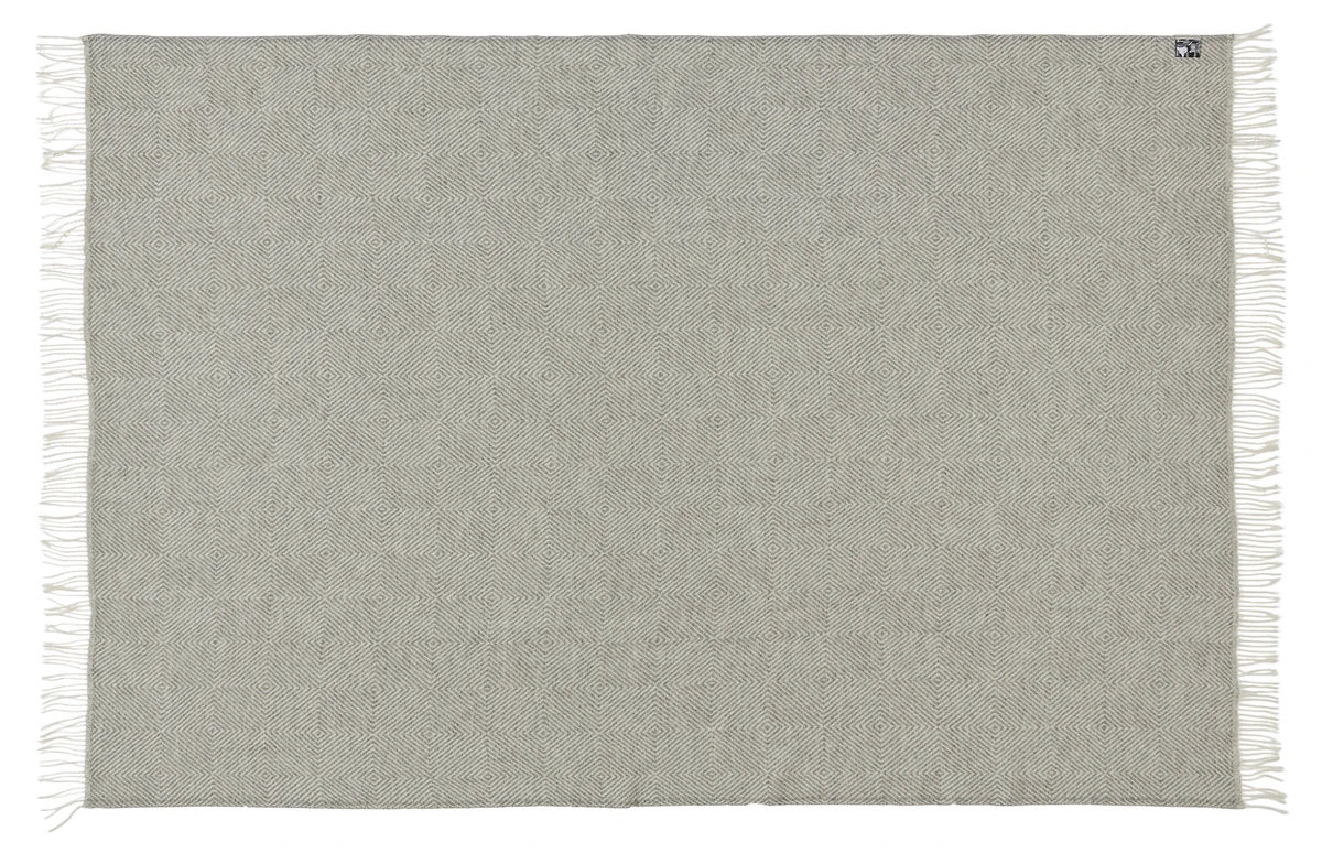 Fanø pledd 140x240 cm - Lys nordisk grå