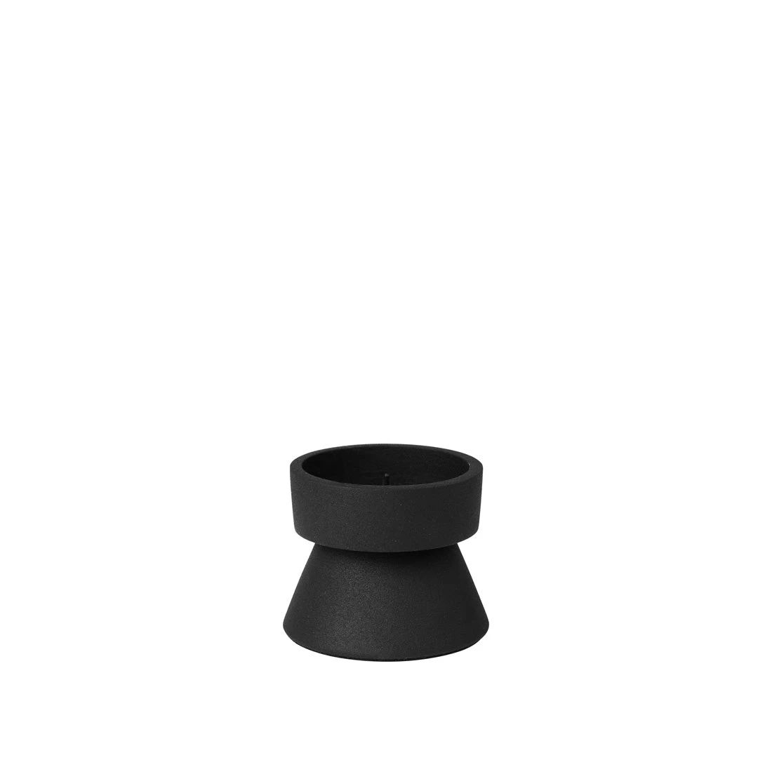 Anker Lysestage Black Ø7xH5,8cm