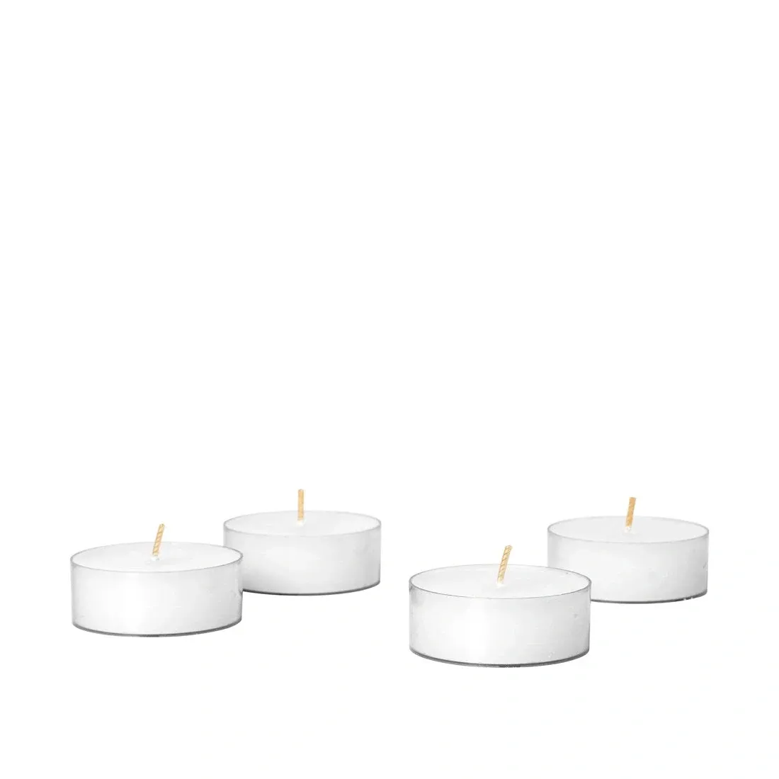 Eco Fyrfadslys Pure White S/4