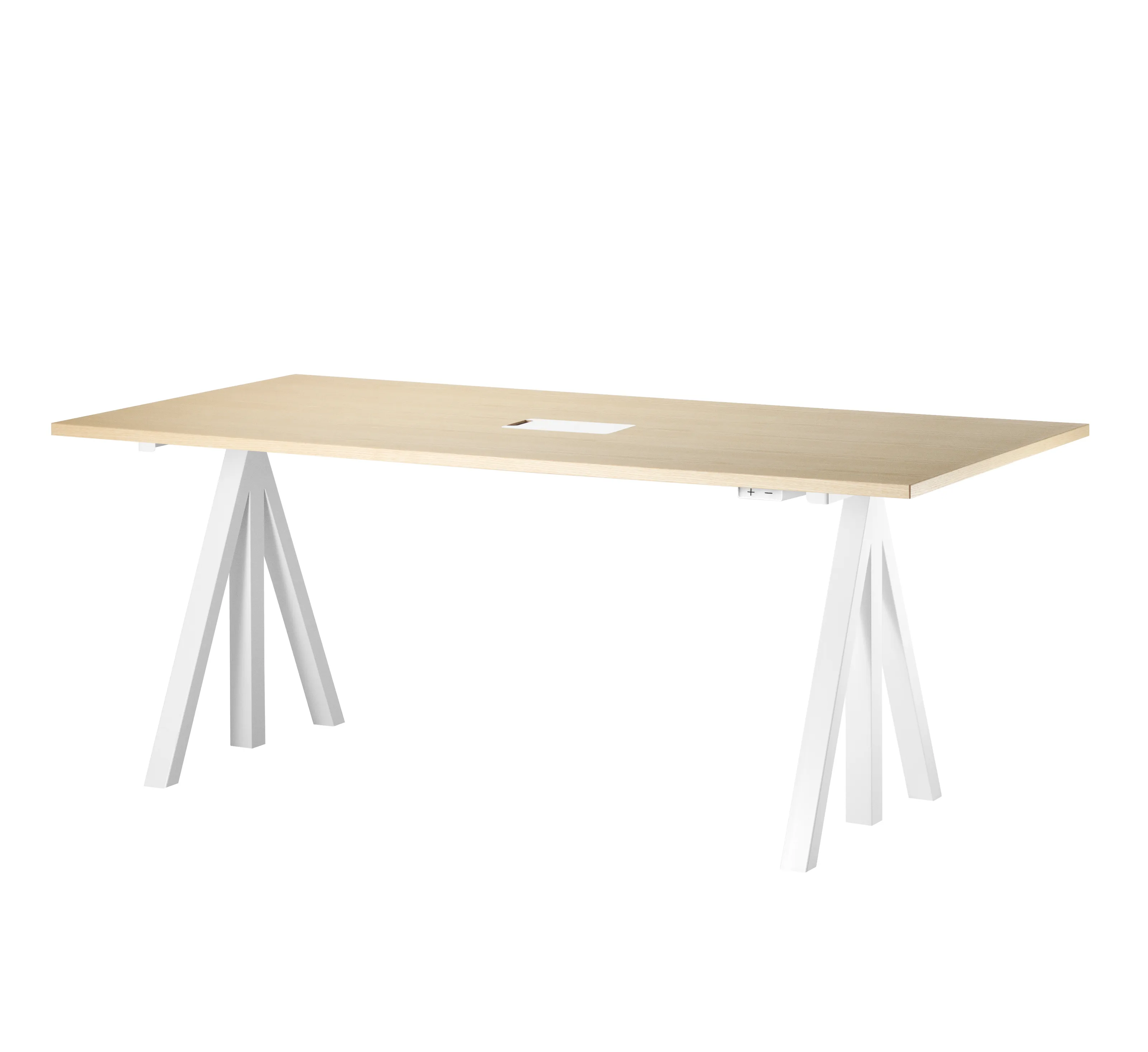 Høydejusterbart skrivebord 180x90 cm Ask