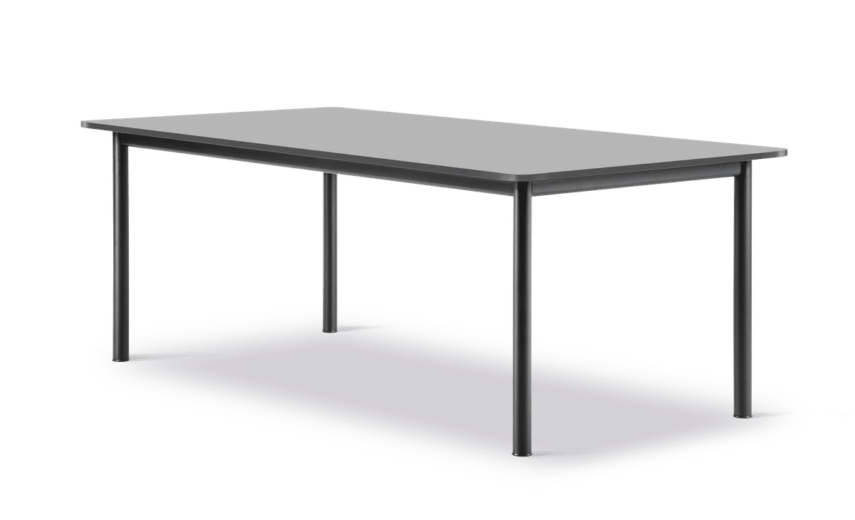 Plan (6631) Table – Sort linoleum Sort 200 x 100 cm, høyde 73 cm