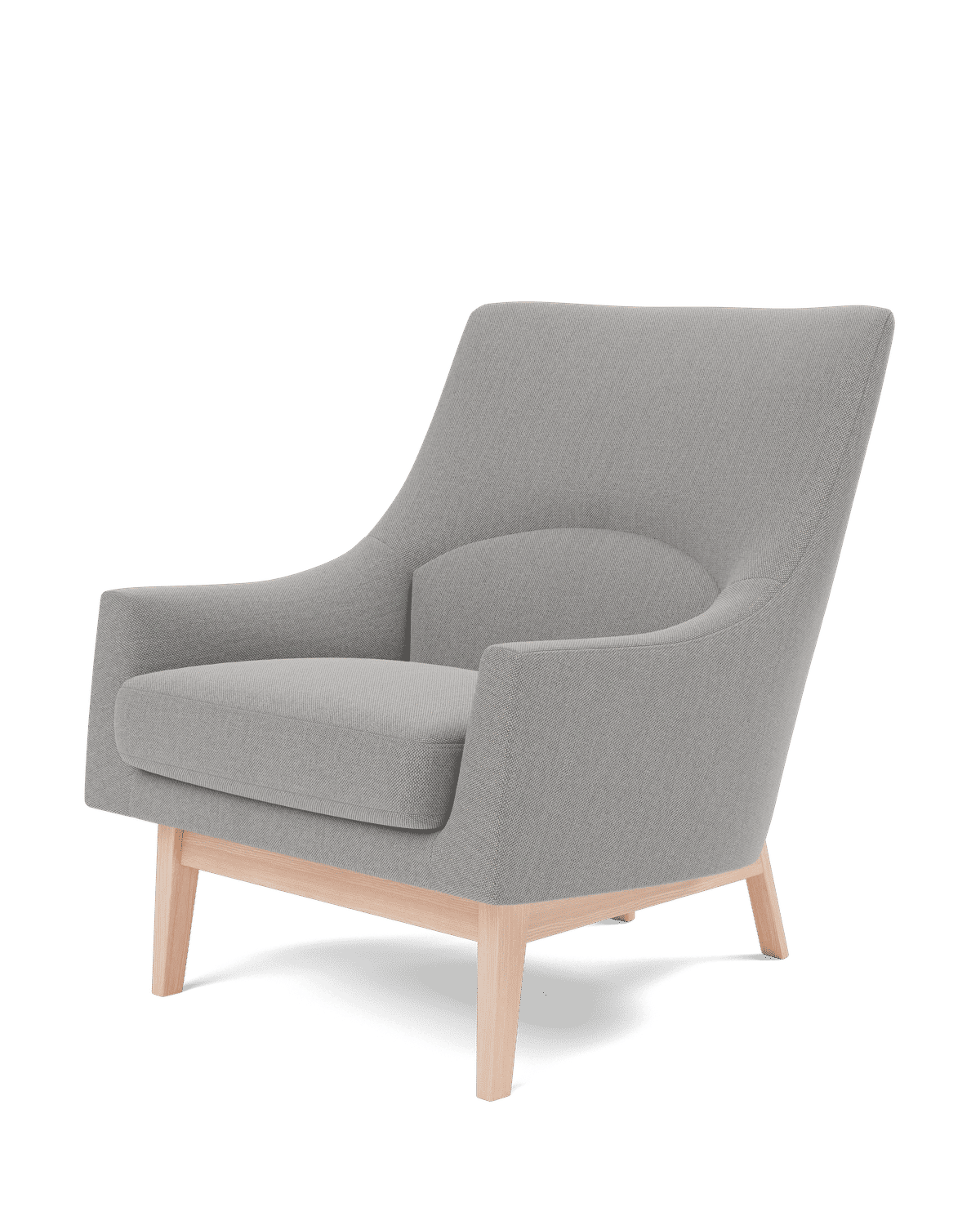 A-Chair Wood Base – Re-Wool 128 Eik lakkert, FSC Mix 70%