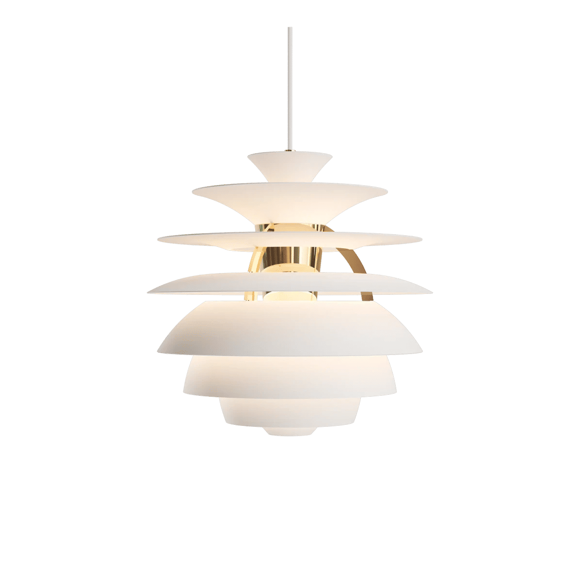 Soft white/brass metallised