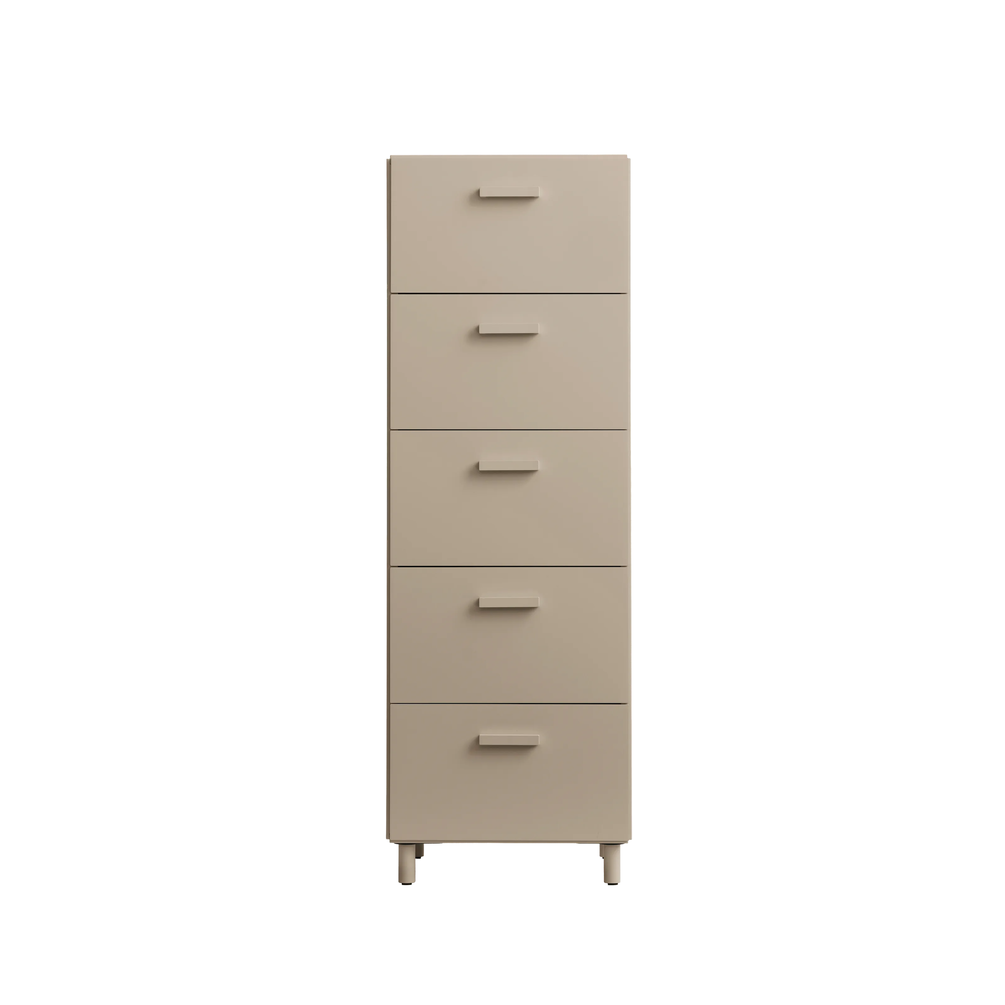 Relief kommode, høy beige
