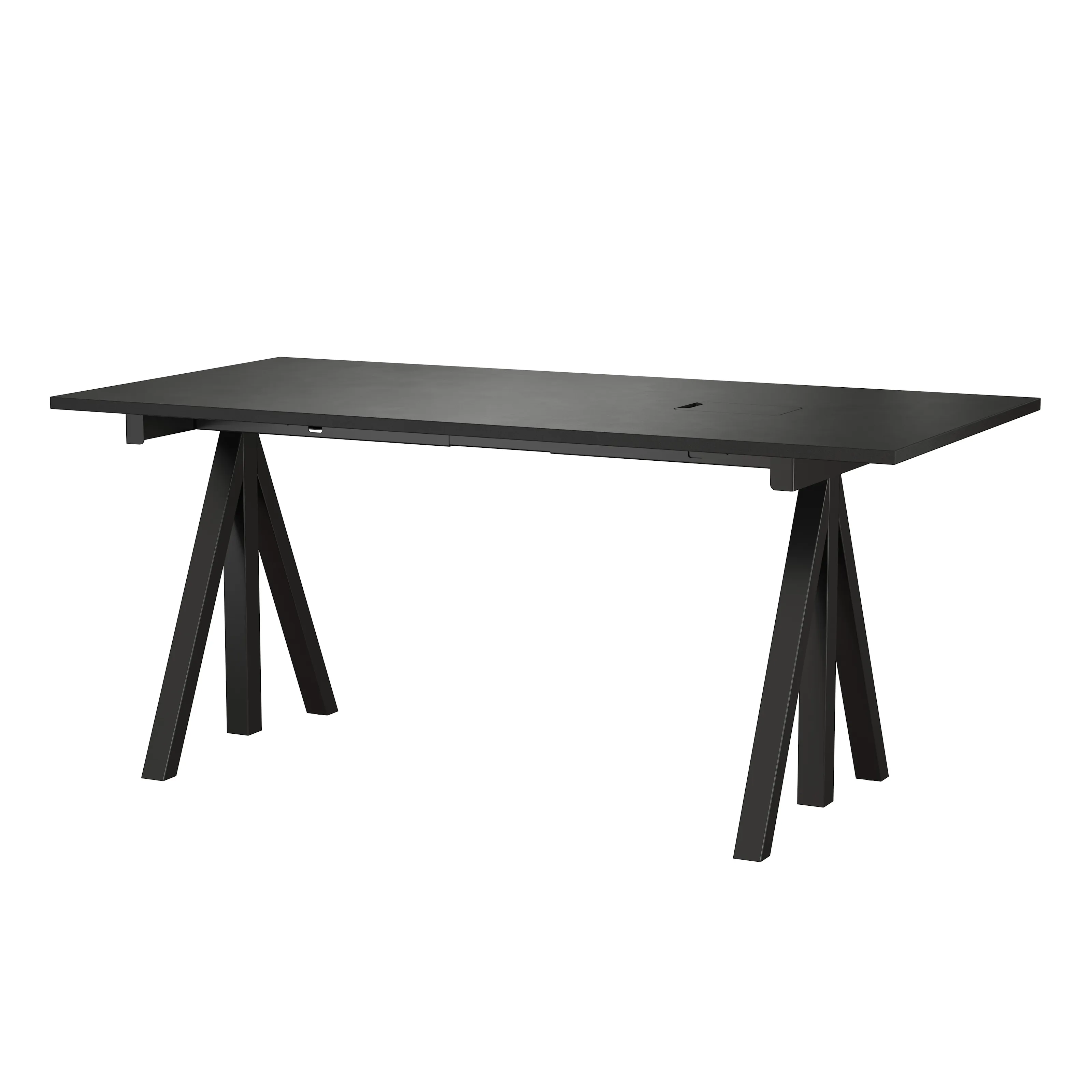 Skrivebord 160 x 78 svart – frittstående, arbeidsbord