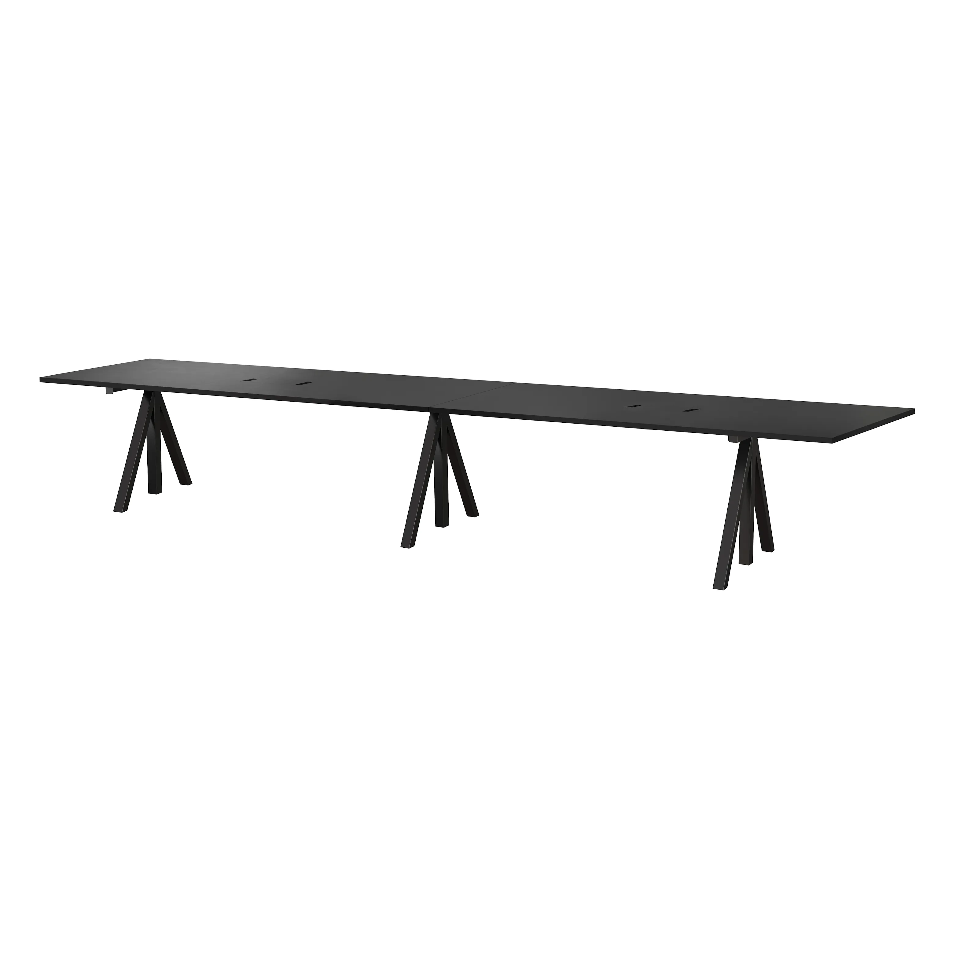 Høydejusterbare konferansebord 360 x 90 svart