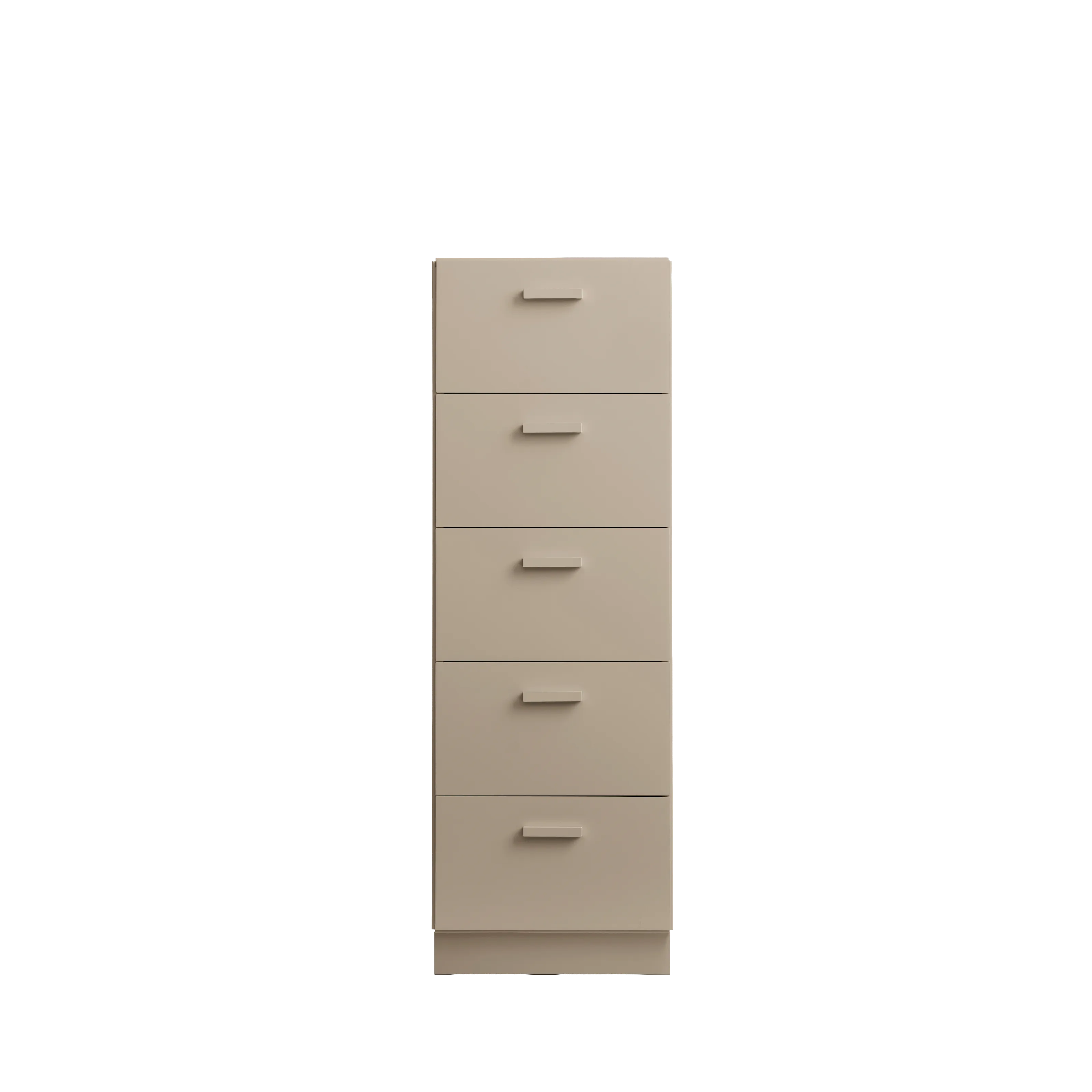 Relief kommode, høy beige