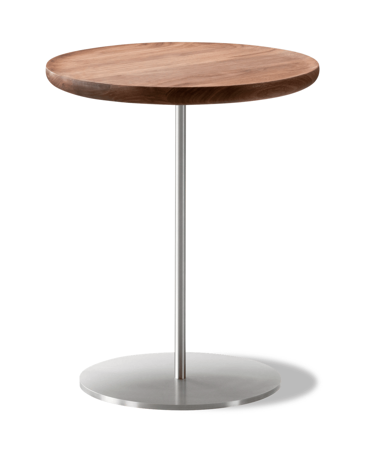 Pal Table Ø37,5 – Valnøtt oljet Børstet rustfritt stål Høyde 45 cm