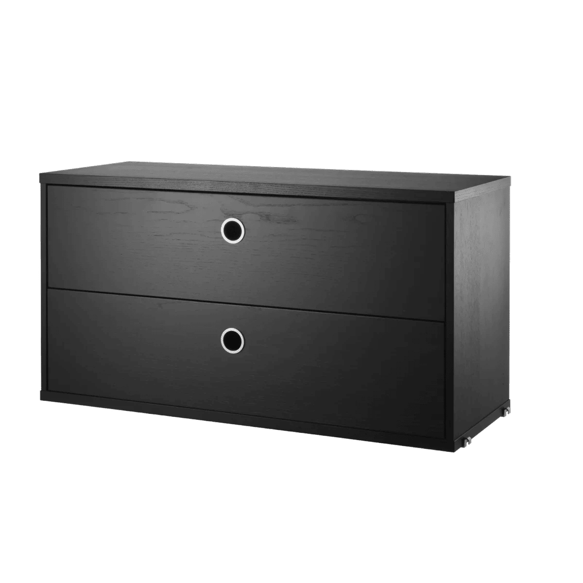 Kommode 78x30x42 Svartbeiset ask