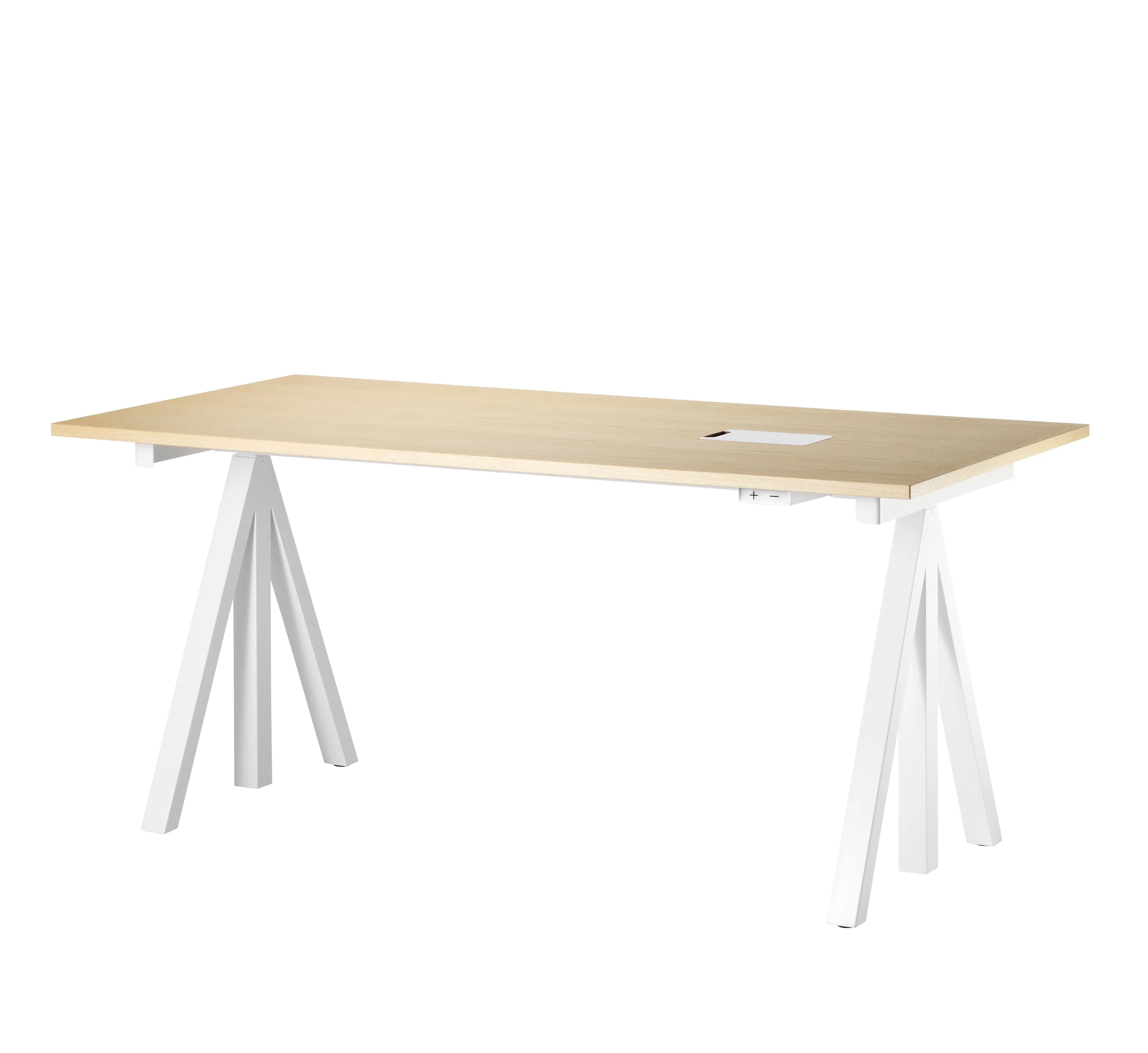 Høydejusterbart skrivebord 160x78 cm Ask