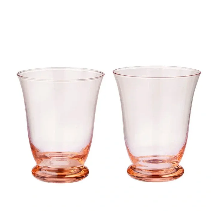 Vannglass Trellis Peach, 2 stk