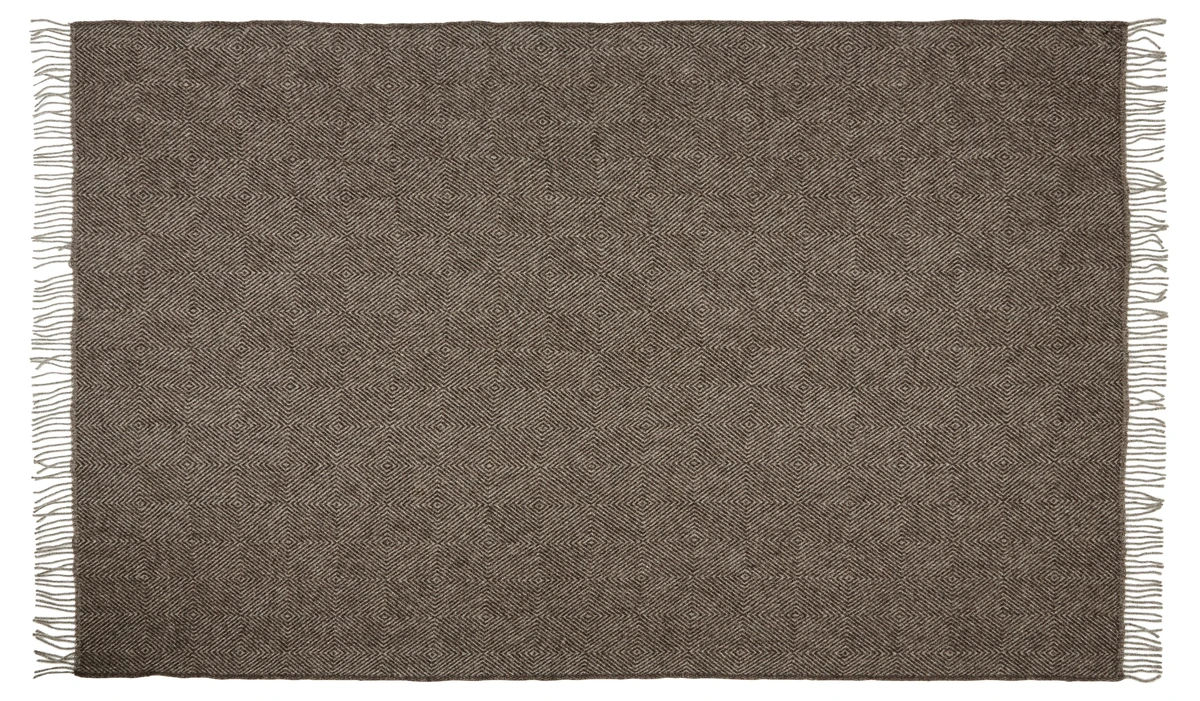 Fanø pledd 140x240 cm - Askebrun