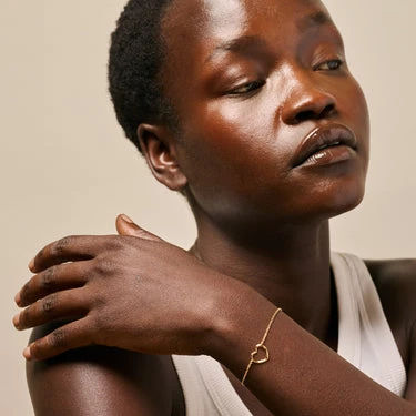 Armbånd, Organic Heart  Gold