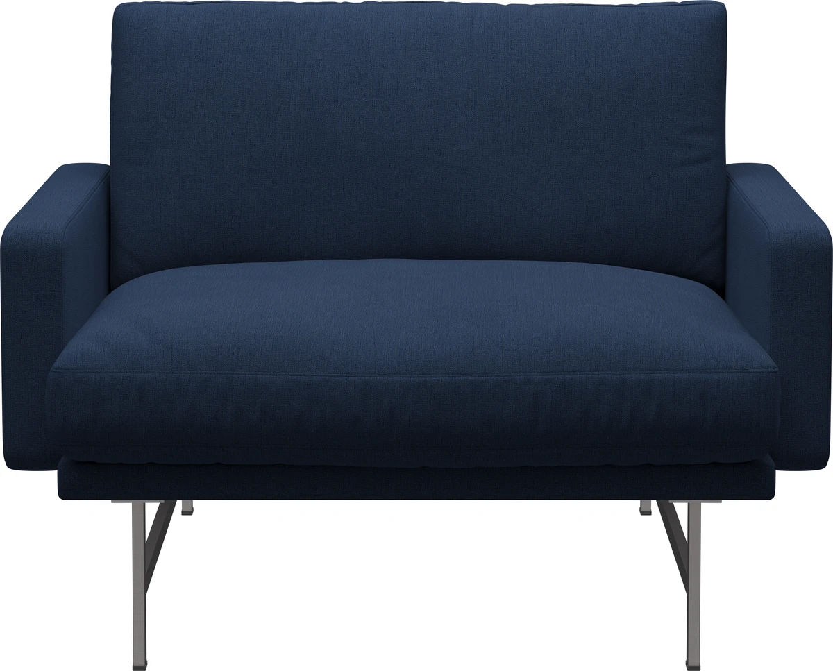 Lissoni sofa, 1-seter – Christianshavn Blå (CH1154)