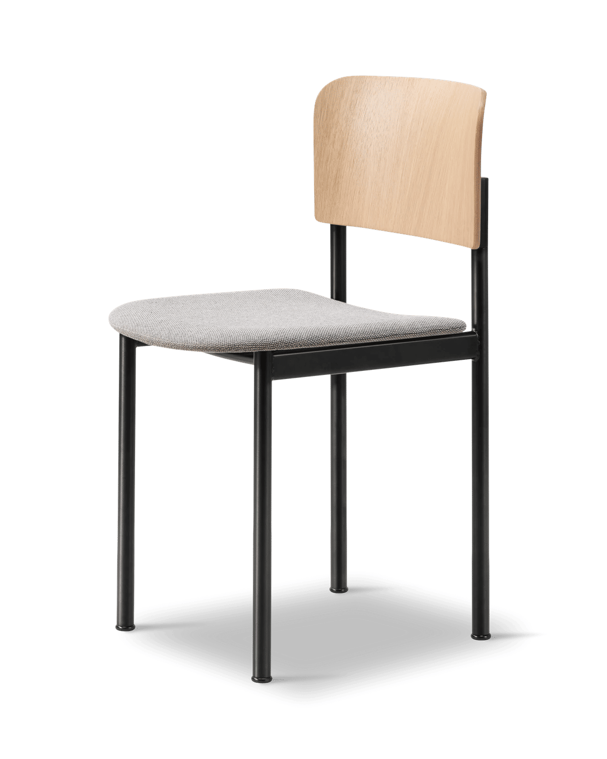 Plan Chair Seat Upholstered – Re-Wool 128 Eik lakkert, FSC Mix 70% Sort
