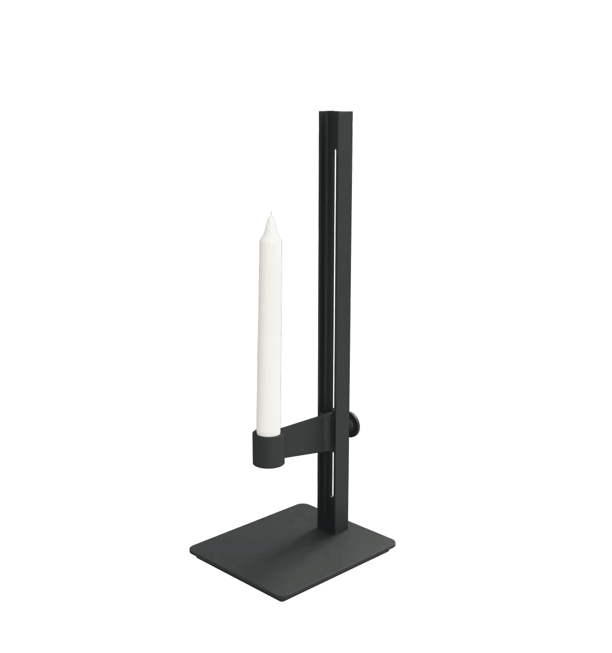 Museum lysestake 13x15x40 Svart