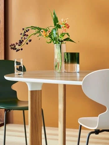 Myren™ 3101 Skallstol, farget finer Evergreen (955), forkromet stålben
