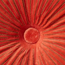Rund ripple pute sienna (50x50cm)
