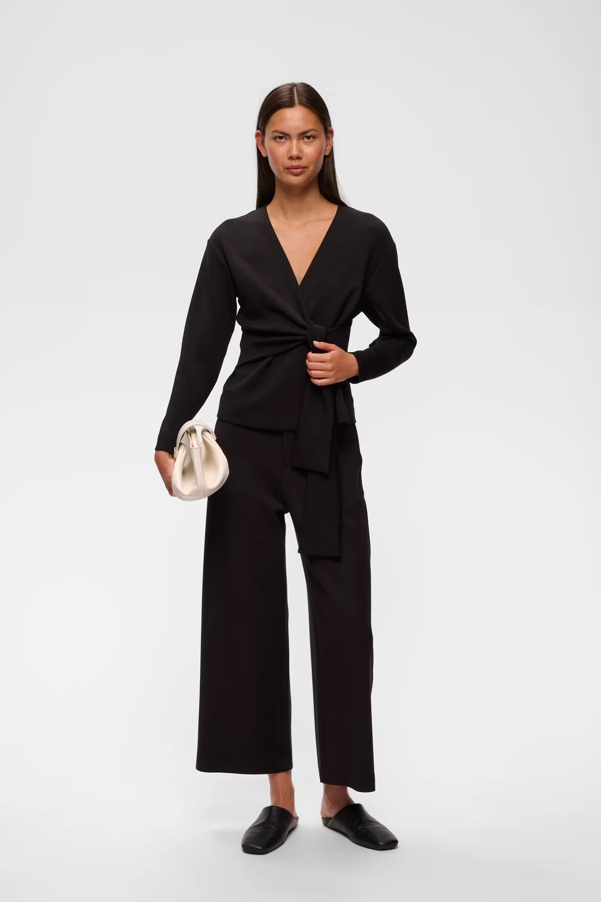 GINCETTEIW CROPPED PANT – Black / L