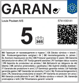 PH 3½-3 Pendel – Brass metallised