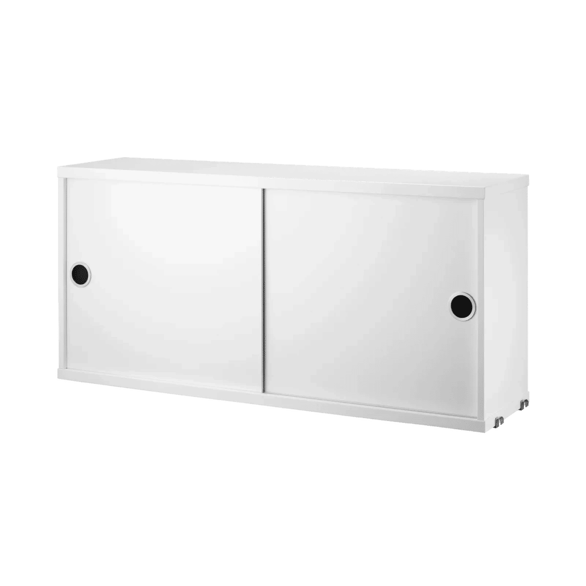 Skap med skyvedør 78x20x37 Hvit