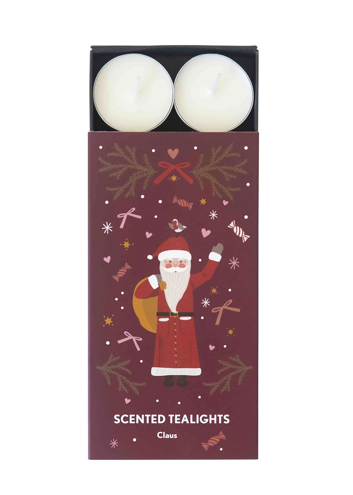 Duftlys Claus 8-pack