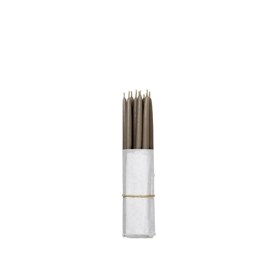 Smooth kronelys Linen 21 cm, 10-pk