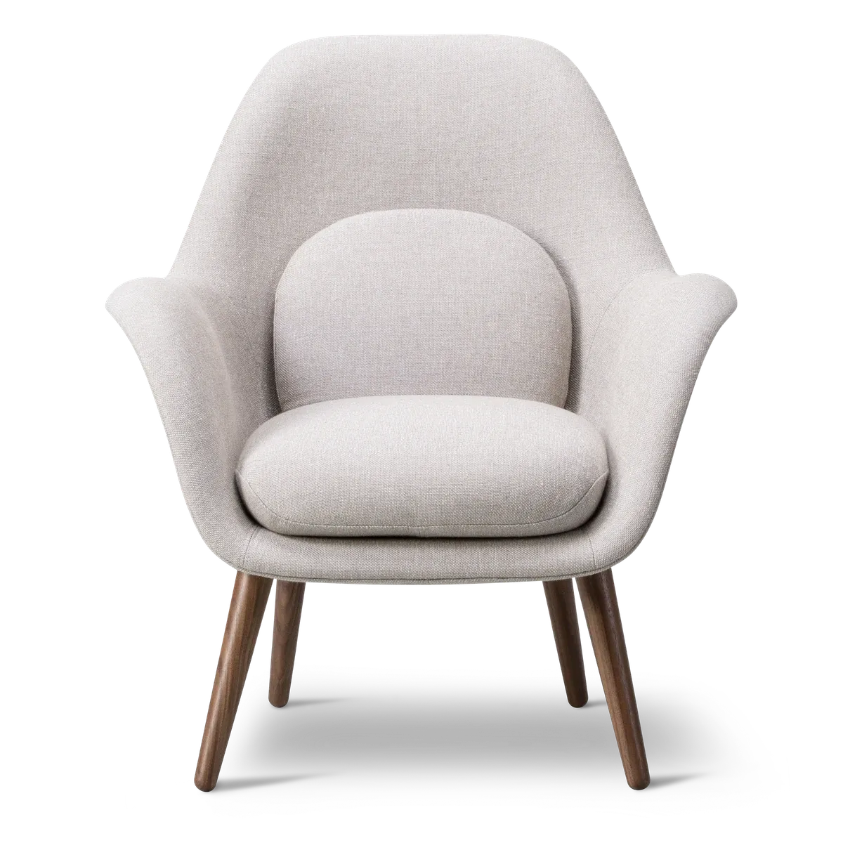 Swoon Petit wood base Lounge chair, Trestel