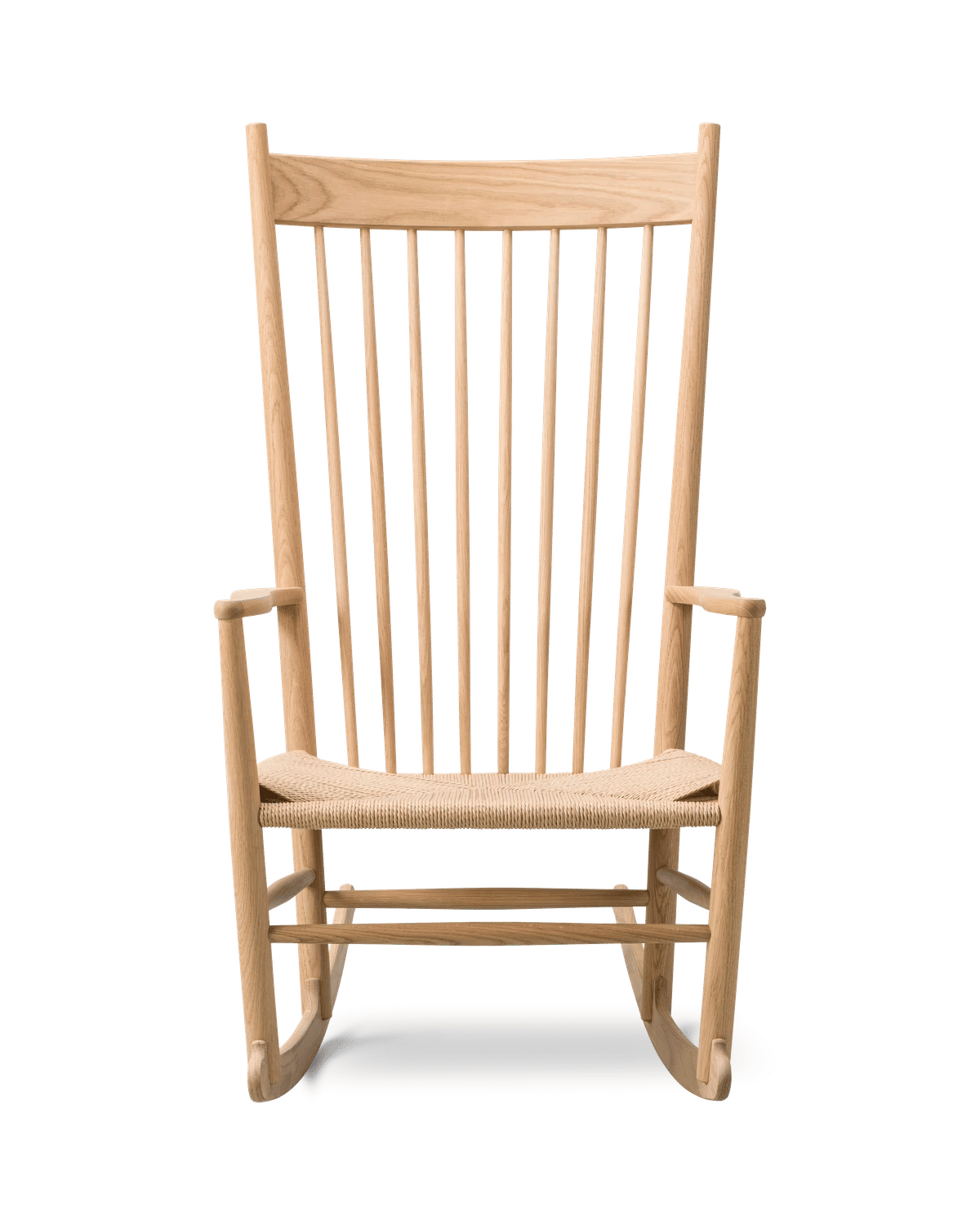 Wegner J16 Rocking Chair – Naturell papirsnor Eik såpe, FSC Mix 70%