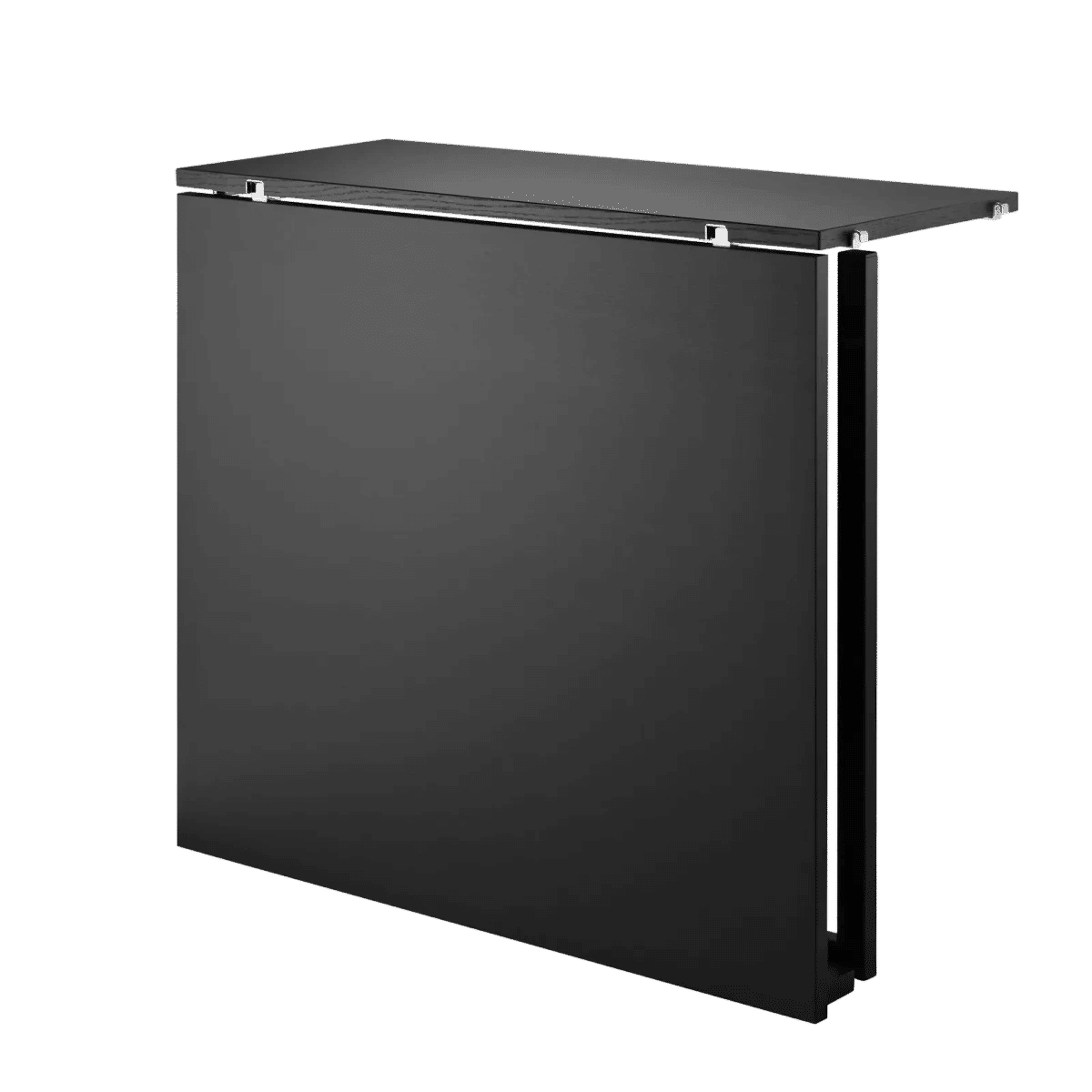 Klaffebord 78x30x71 Svart, Svartbeiset ask