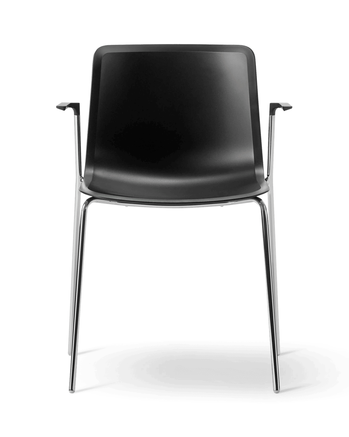 Pato (4210) 4 Leg Armchair – Sort Krom