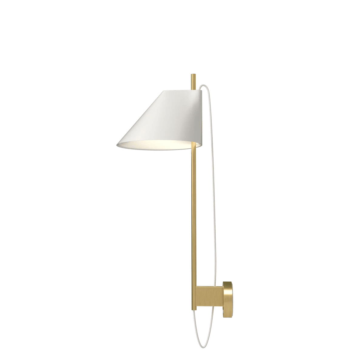 Yuh Vegglampe – Brass/white