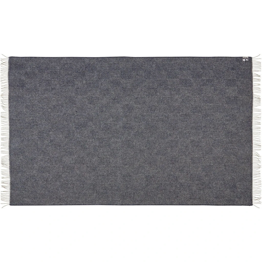 Fanø pledd 140x240 cm - Granittblå