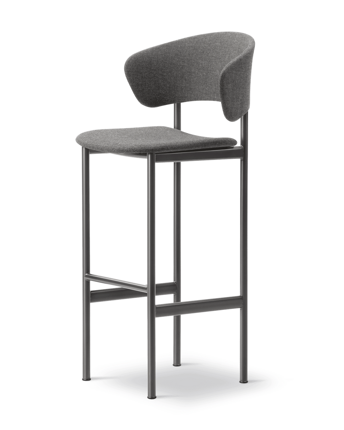 Plan Arm Barstool – Re-Wool 198 Sort Sh 78 cm