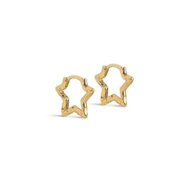 Øredobber Organic Star S, Gold