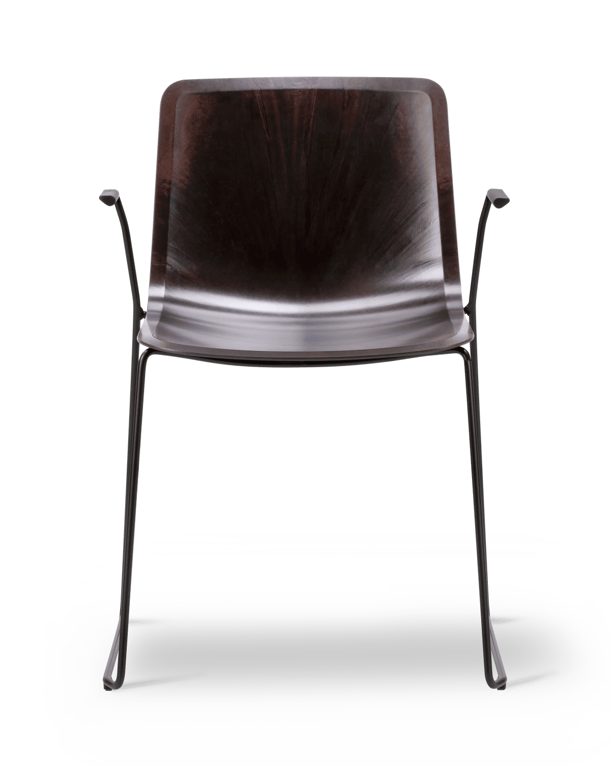 Pato (4113) Paper Sledge Armchair – Papershell m/sorte skruer, FSC Mix 70% Sort