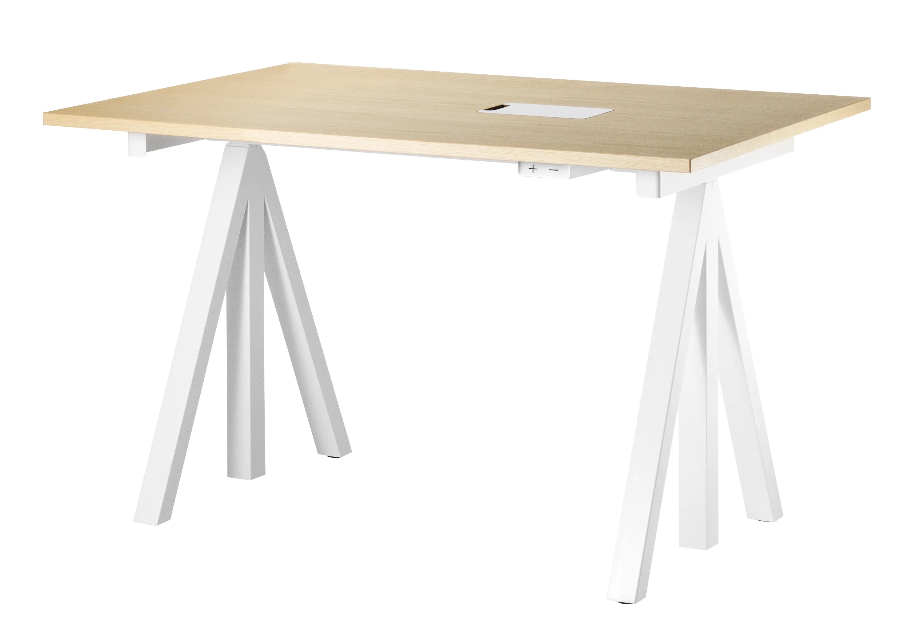 Høydejusterbart skrivebord 120x78 cm Ask