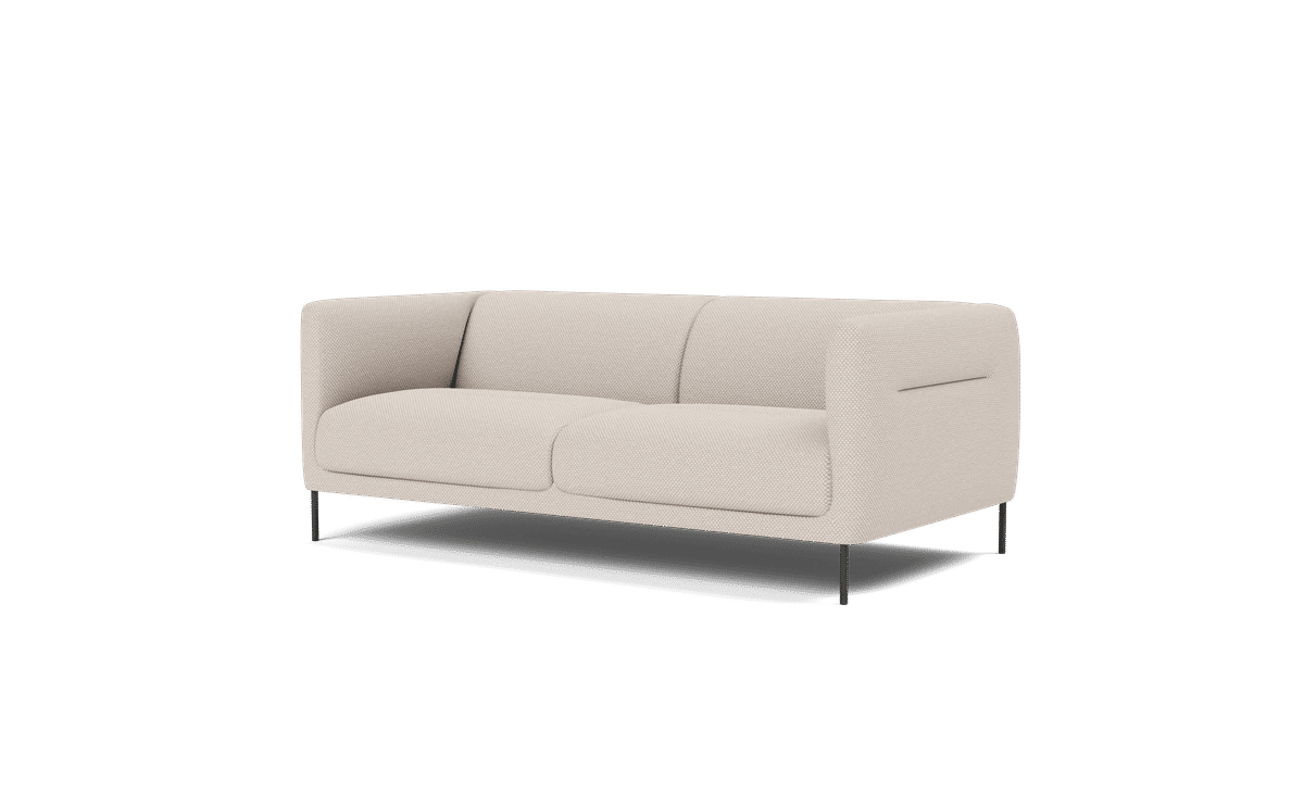 Konami Sofa, 2 seater, 188 cm – Sisu 0105 Sort