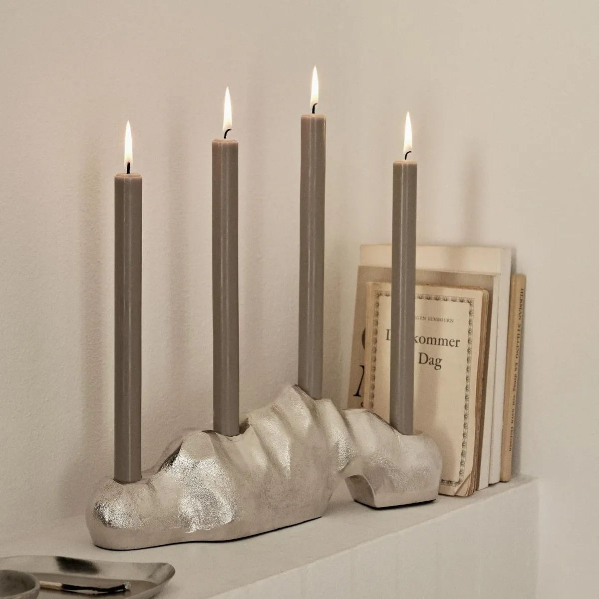 Eco Stagelys Linen H28 cm