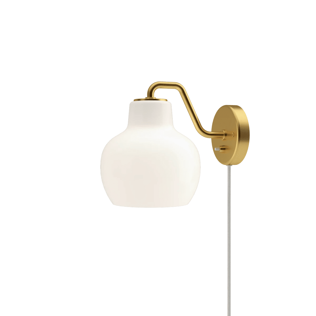 Brass/opal glass