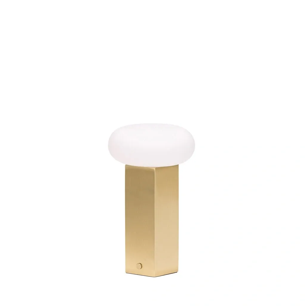 Low Portable Lampe Messing