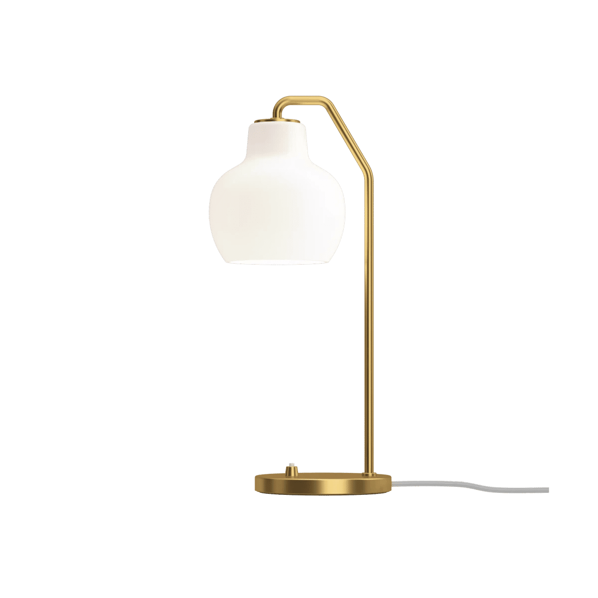 VL Ring Crown Bordlampe – Brass/opal glass Ø 150