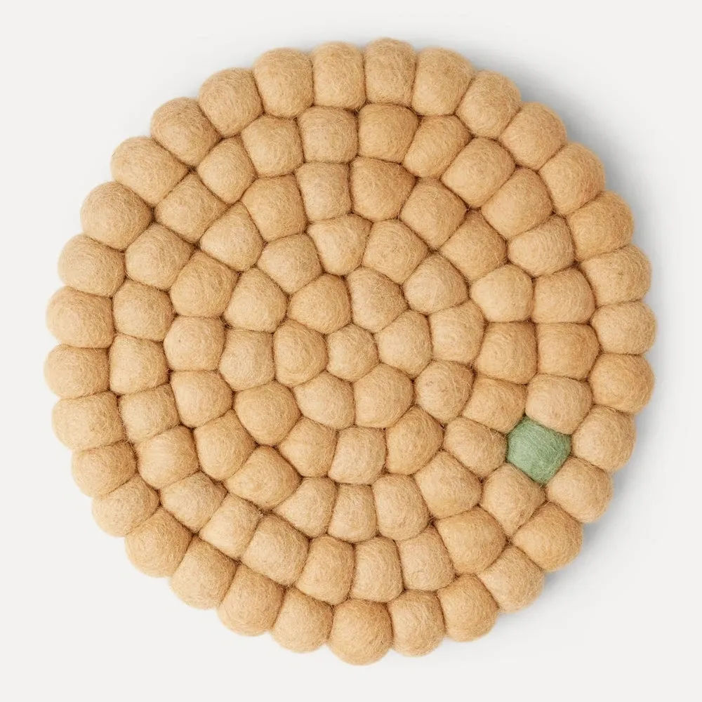 Wooldot Coaster Marsipan/Mint