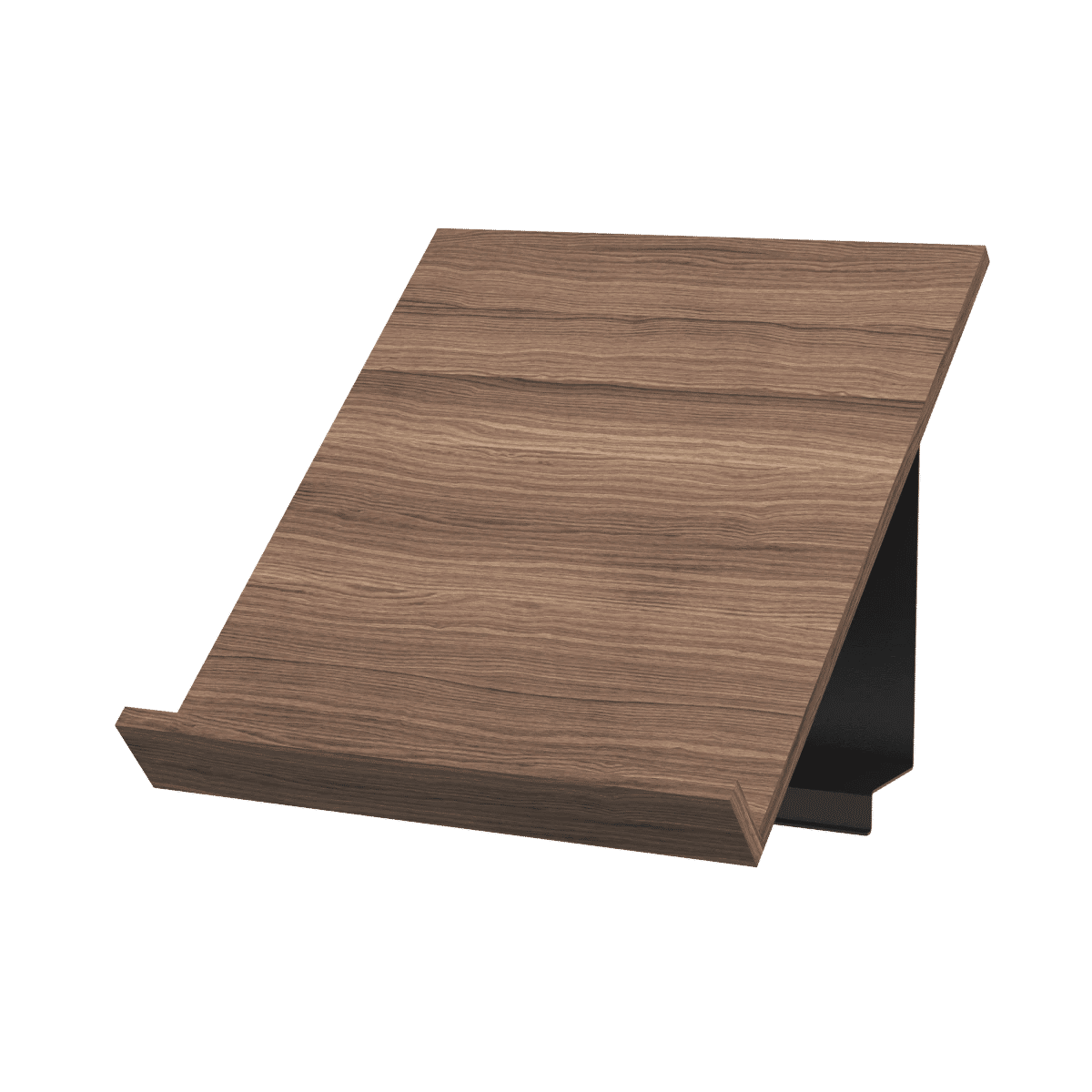 Pira magasinhylle 32,5x32,5x28 Svart grå, Valnøtt