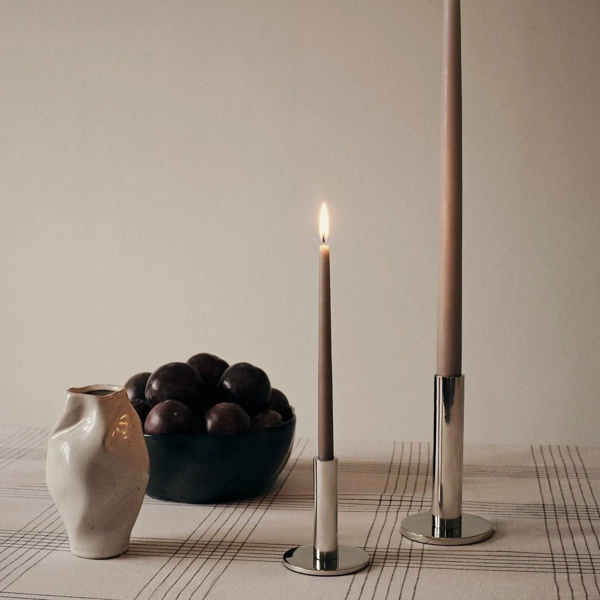 Maro Lysestake Silver Finish Ø8 x H14