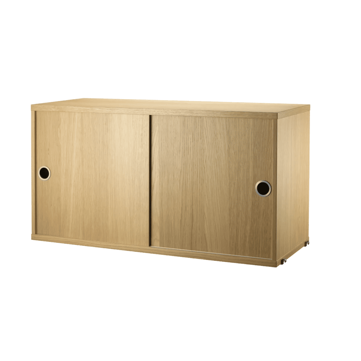 Skap med skyvedør 78x30x42 Eik