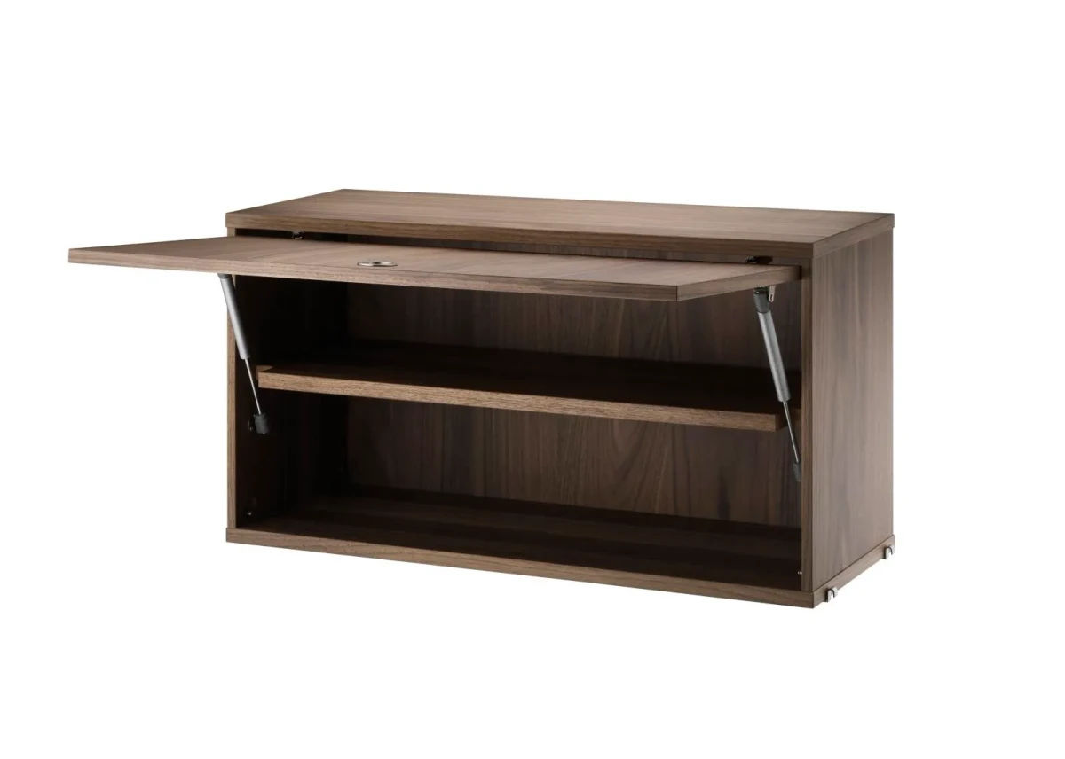 Skap med klaffdør 78x30x42 Valnøtt